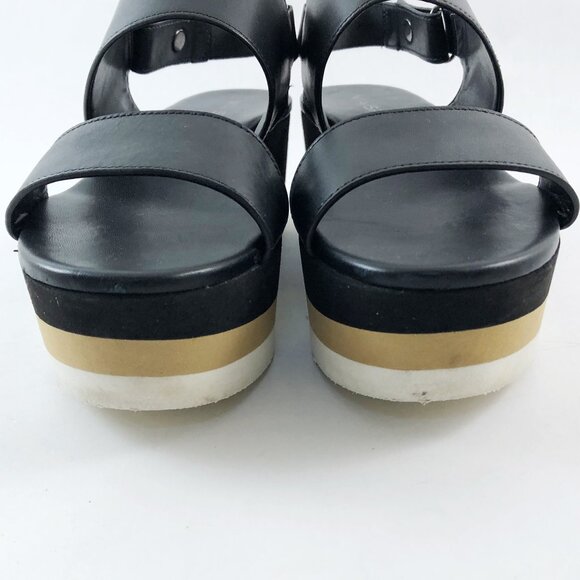 VIA SPIGA Neza Platform Leather Sporty Strappy Sandals 6.5 US/36.5 EU - Picture 7 of 12